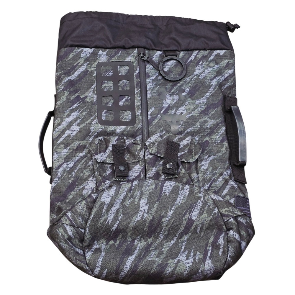 Under Armour Project Rock Veterans Day Camo Backpack Gym Bag Dwayne Johnson RARE